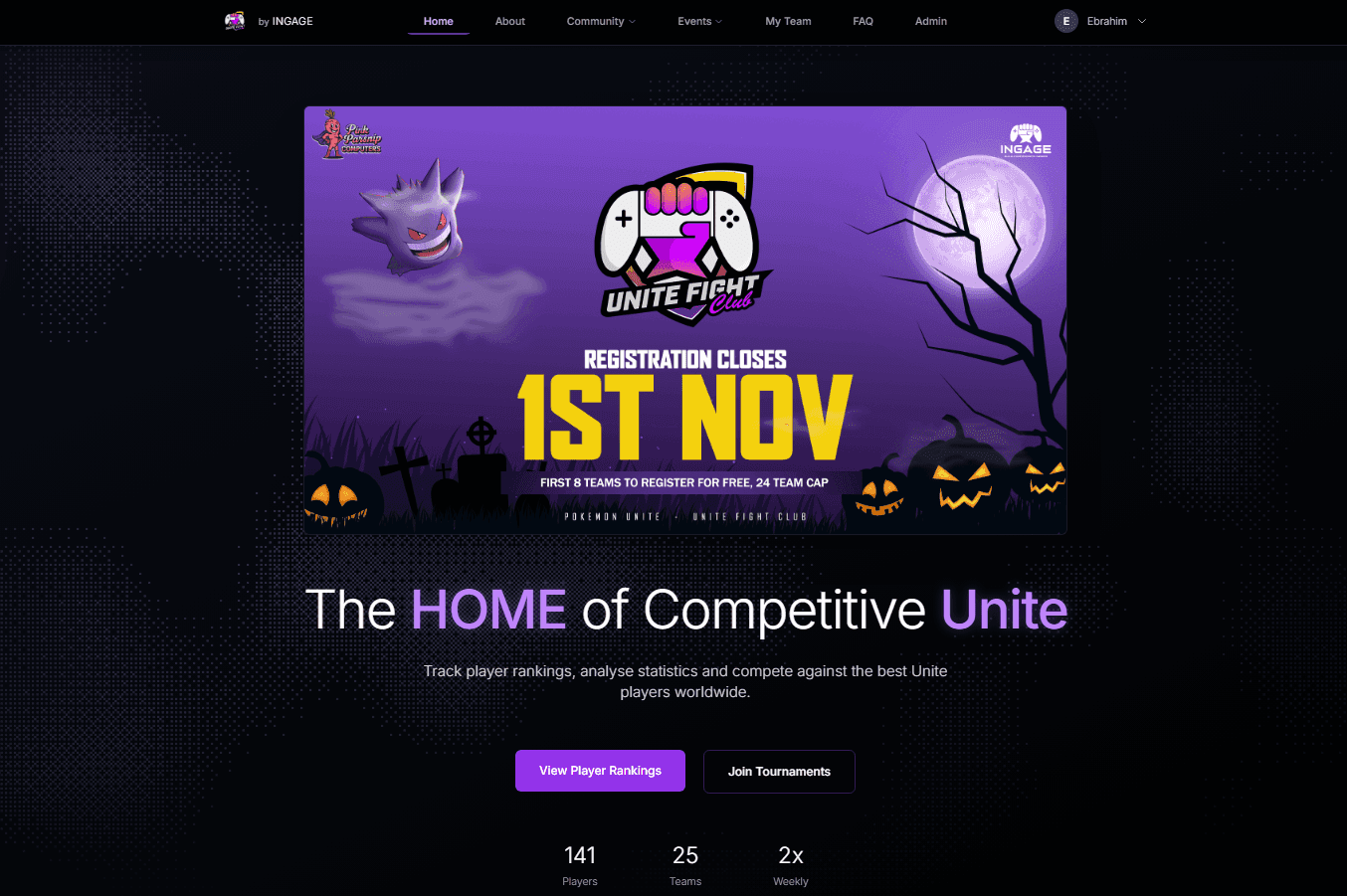 PlayUnite site preview
